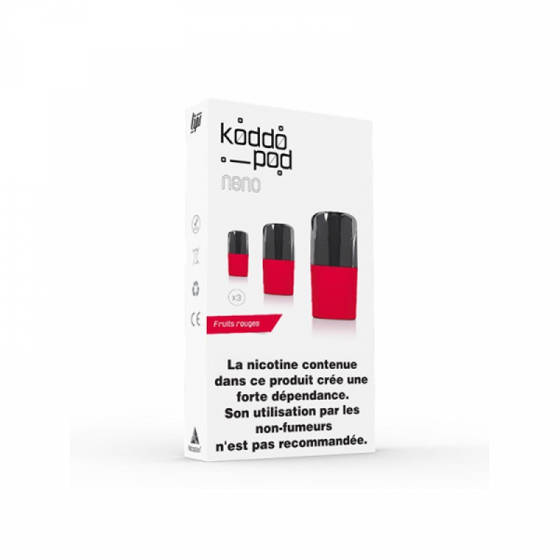 Pack de 3 Pods de 2ml Fruits Rouges Le French Liquide KoddoPod